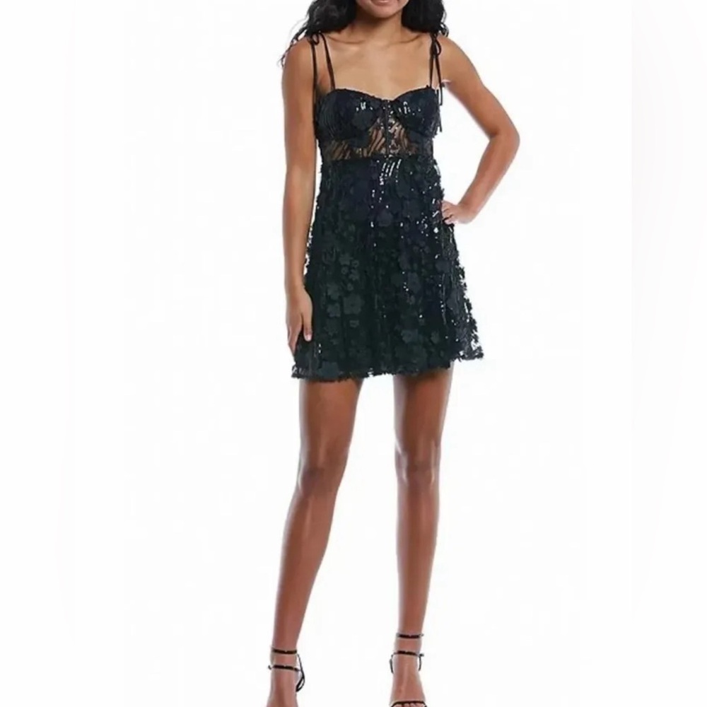 Jump Apparel floral sequin dress size 5/6 NWOT Juniors